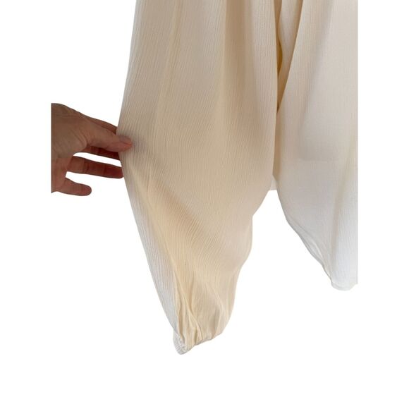Nurture Top NWT Cream Embroidery Romantic Boho Hippy Peasant Tunic Top Blouse 1X - Picture 13 of 16